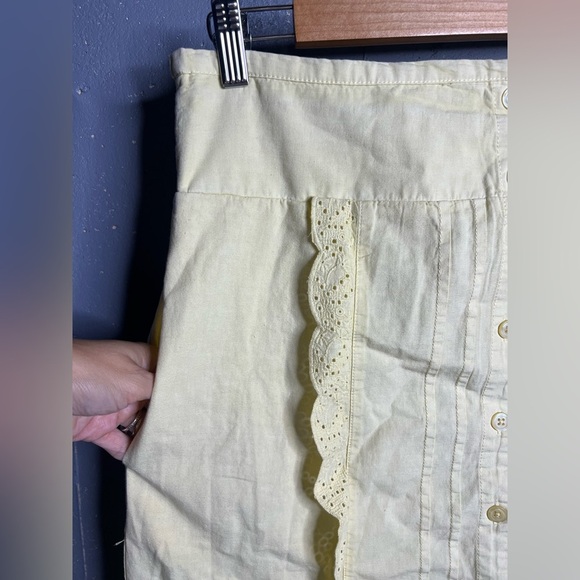 Free People Whitney Midi Skirt Yellow size Yellow - Picture 7 of 10